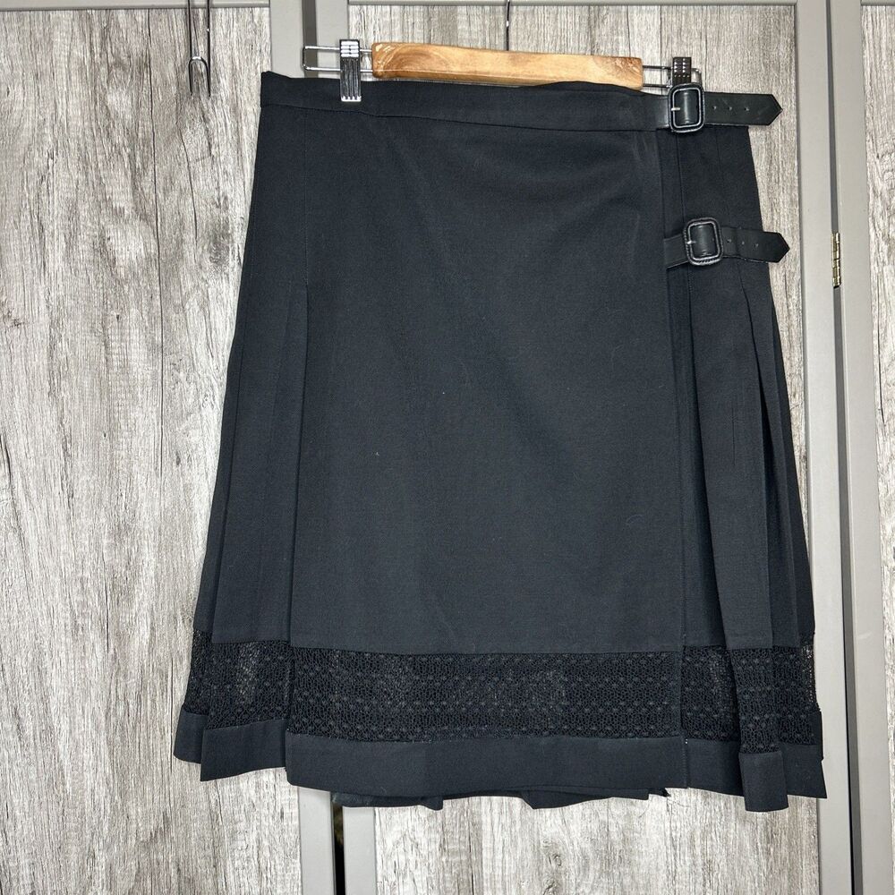 Burberry Kilt Skirt Wool Pleated